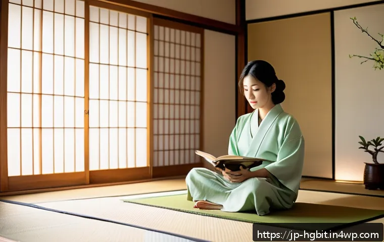 회복탄력성 향상을 위한 학습 스타일 이해 - A serene Japanese-style room bathed in soft morning light, featuring a young Japanese woman in casua...