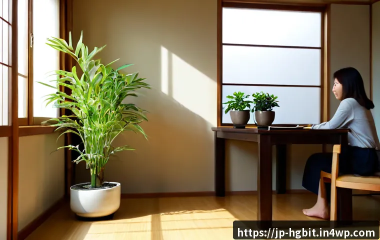 회복탄력성을 높이기 위한 환경 변화 - Photorealistic serene Japanese apartment interior redesigned for emotional resilience: a middle-aged...